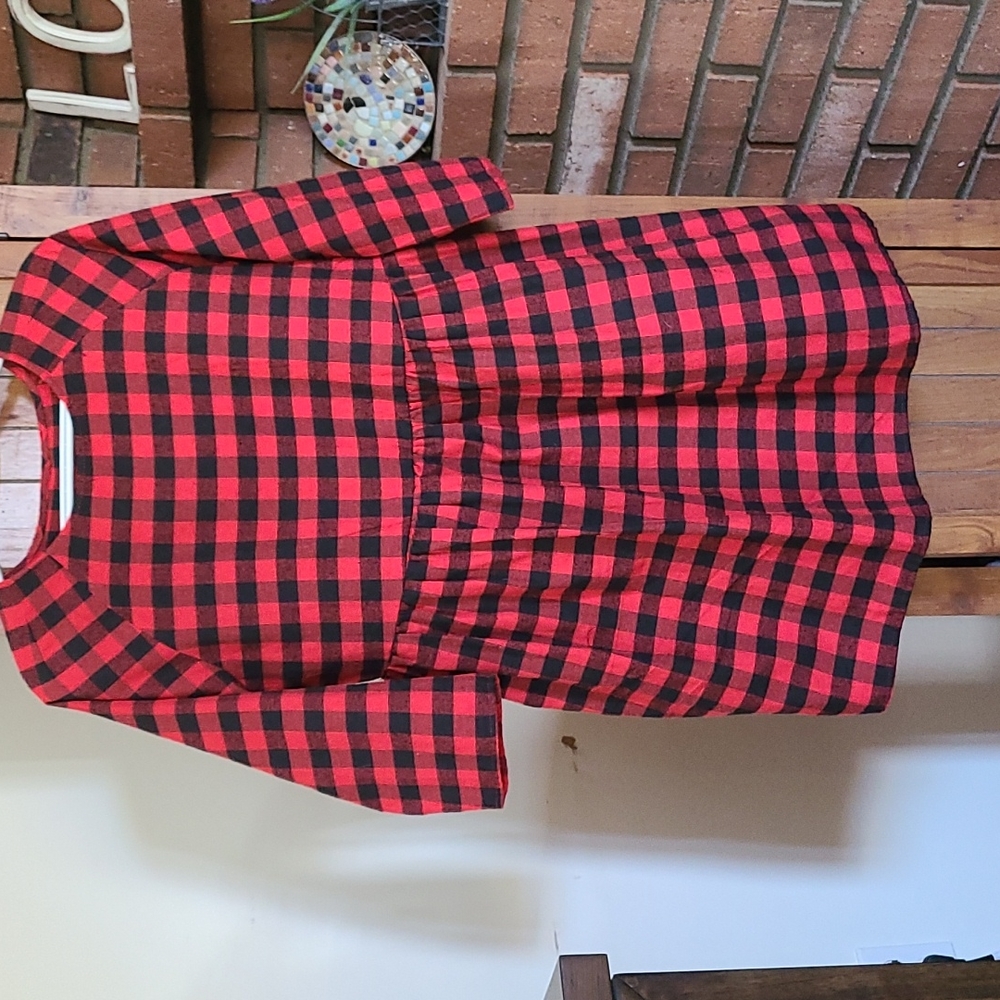 Womens plaid dress, M